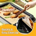 thumbnail image 4 of Air Fryer Paper Liners Disposable Compatible with COSORI CTO-R251S Air Fryer Toaster Oven, 100PCS Unbleached Parchment Paper Sheets for Baking 11.8 x 11.8 In Non-Stick Toaster Oven Liners, 4 of 5