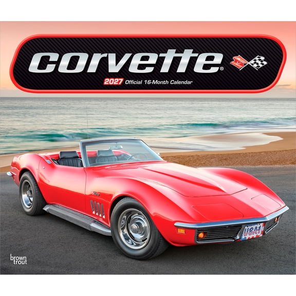 Corvette OFFICIAL | 2027 14x24" (Hanging) Wall Calendar | Plastic-Free