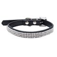 thumbnail image 2 of D-GROEE Adjustable Rhinestones Dog Collars Full Sparkly Crystal Diamonds Faux Leather Dog Collar for Cats Dogs, 2 of 7