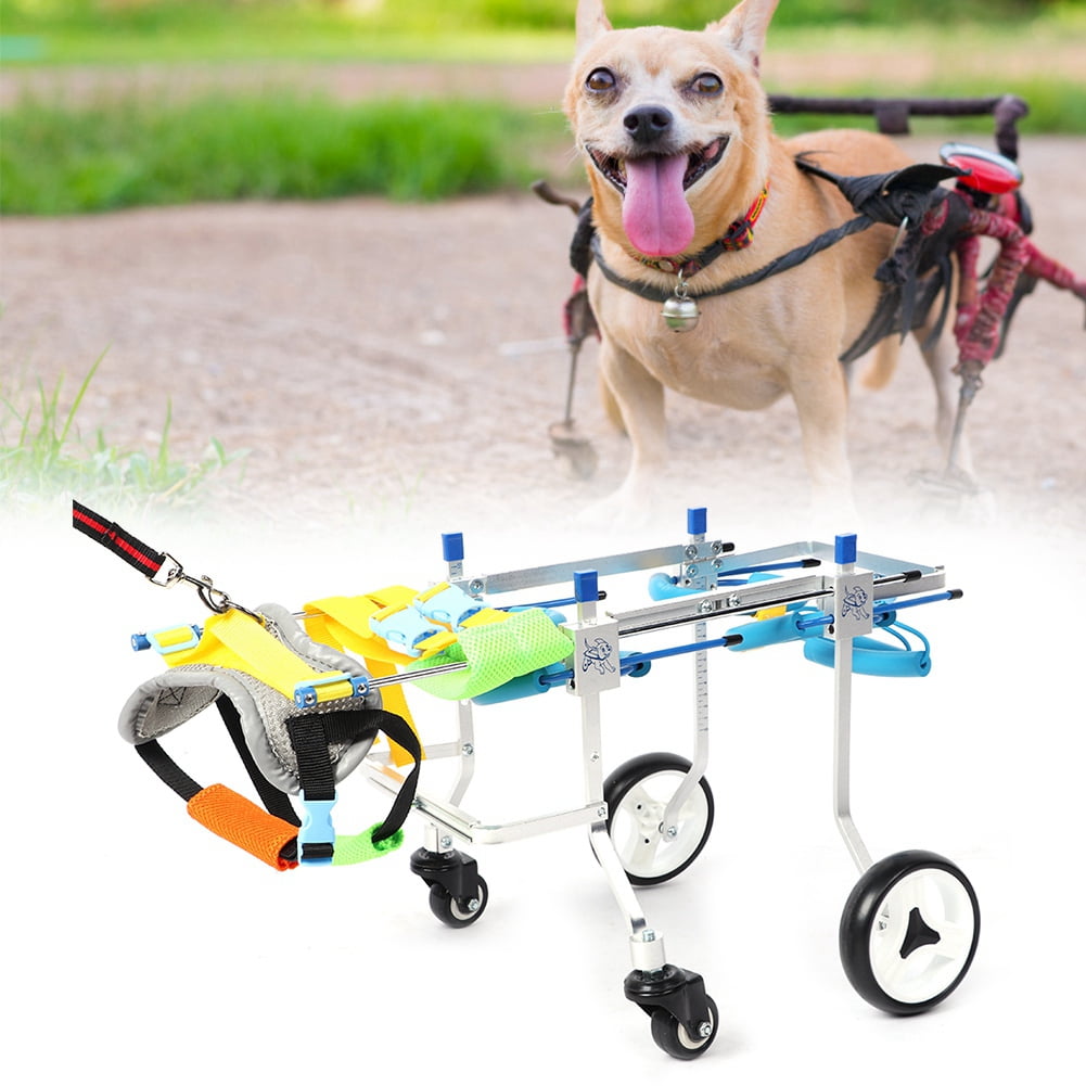 Herwey Aluminium Alloy Silver 4Wheeled Pet Wheelchair Disabled Dog