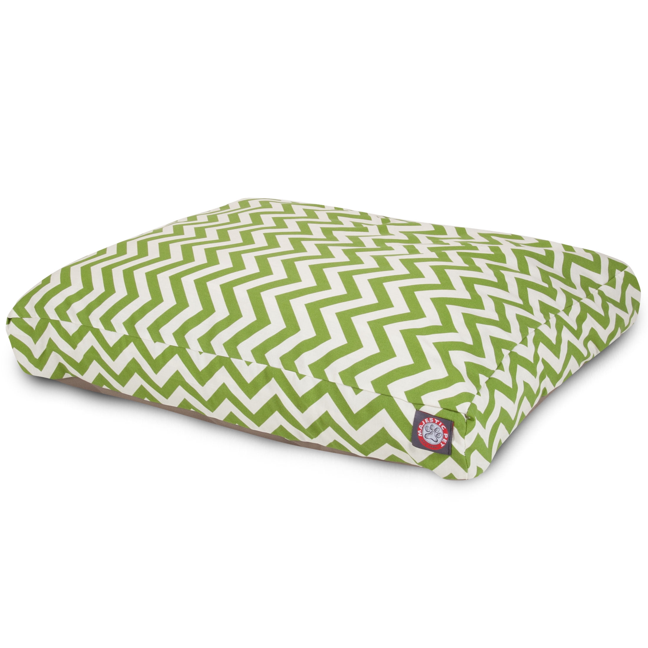 Majestic Pet | Chevron Rectangle Pet Bed For Dogs, Removable Cover, Sage, Small