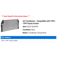 thumbnail image 2 of A/C Condenser - Compatible with 1995 - 1999 Toyota Avalon 1996 1997 1998, 2 of 2