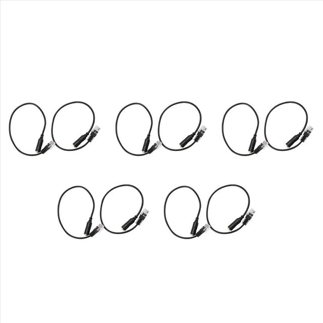 10Piezas 3.5mm Auriculares de Audio Estéreo para Jack Hembra A Macho Línea Cable de Convertidor de Adaptador de Enchufe Rj9