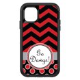 thumbnail image 1 of DistinctInk Custom SKIN / DECAL compatible with OtterBox Defender for iPhone 11 Pro MAX (6.5" Screen) - Red Black Go Dawgs, 1 of 5