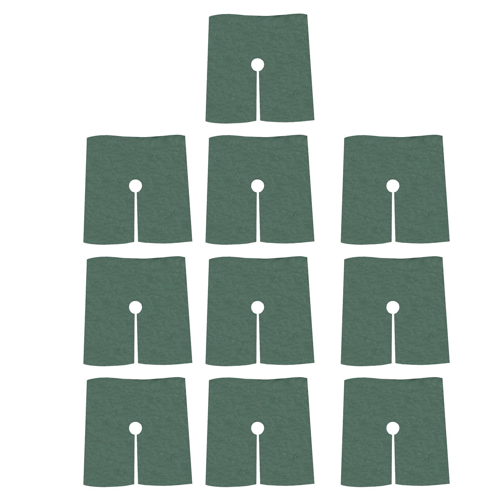 CarpNettore 10 Pieces Tree Mulch Ring Plant Cover with Hole Squre Gardening to Avoid Animals Side length 52cm