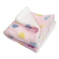 thumbnail image 4 of Klippo KBLNK077L Ultra Plush Colorful Hearts Blanket, Pink - Large, 4 of 5