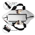 thumbnail image 4 of Balery Flower Cat Couple Bolsa Tote Estilo Estético con Cremalleras, Bolsa de Hombro, Bolsa de Compras Grande y Plegable, 4 of 8