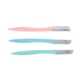 thumbnail image 4 of YAHHU Premium Stainless Steel Eyebrow Trimmer Facial Shaver Dermaplaning Tool for Precision Shaping & Hair Removal, 3 Pack (6.30 x 2.76 in / 16.0 x 7.0 cm), 4 of 9