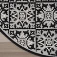 thumbnail image 5 of Nourison Aloha Indoor/Outdoor Black White 7’10” x Round Area Rug (8 Round), 5 of 10