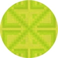 thumbnail image 1 of Ahgly Company Machine Washable Indoor Round Transitional Pistachio Green Area Rugs, 7' Round, 1 of 7
