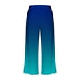 thumbnail image 6 of Frostluinai Lounge Sets for Women Gradient Tracksuits Two Piece Short Sleeve Shirts Baggy Wide Leg Capris Lightweight Sweatsuits with Pocket, 6 of 9