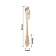 thumbnail image 3 of Efavormart 24 Pack | 8" Metallic Rose Gold Baroque Disposable Cutlery Plastic Forks for Wedding Party Banquet Events Candy Buffet, 3 of 10