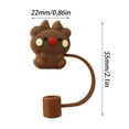 thumbnail image 2 of Junepar 6Pcs Christmas Straw Cover Caps - Reusable Drinking Straw Tips Lids - Christmas Theme Silicone Straw Toppers Compatible Straw Accessories for Holiday Chriatmas Decor, 2 of 4