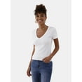 thumbnail image 1 of No Boundaries Camiseta sin Costuras con Cuello en V y Manga Corta, Mujer, 1 of 6
