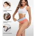 thumbnail image 3 of Calzoncillos de cintura alta Wirarpa de algodón para mujer, paquete de 5, 3 of 4