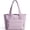 Purple, variant on BAGSMART Tote Bag for Women, Lightweight Shoulder Bag with Compartments Puffy Handbag for Travel, Work, Beach, Gym, Shop, Purple