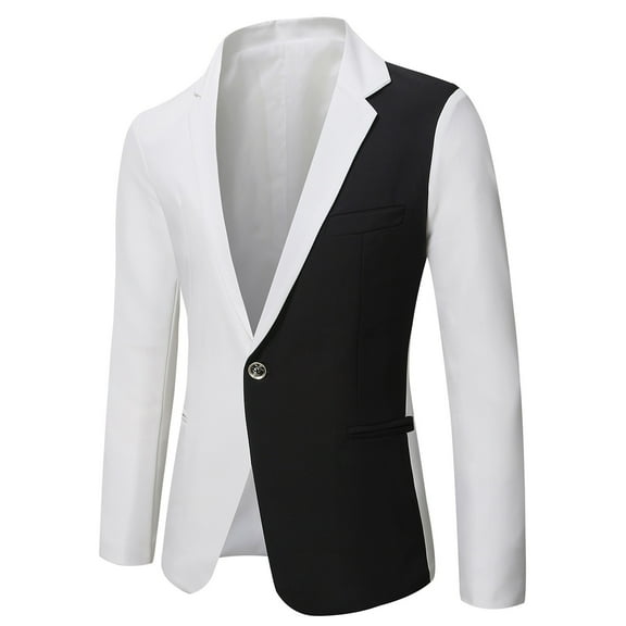 WAENQINLA Blazers for Men Big and Tall Classic Fit Suit Jackets Single Breasted Notched Lapel Dinner Party Sport Coats