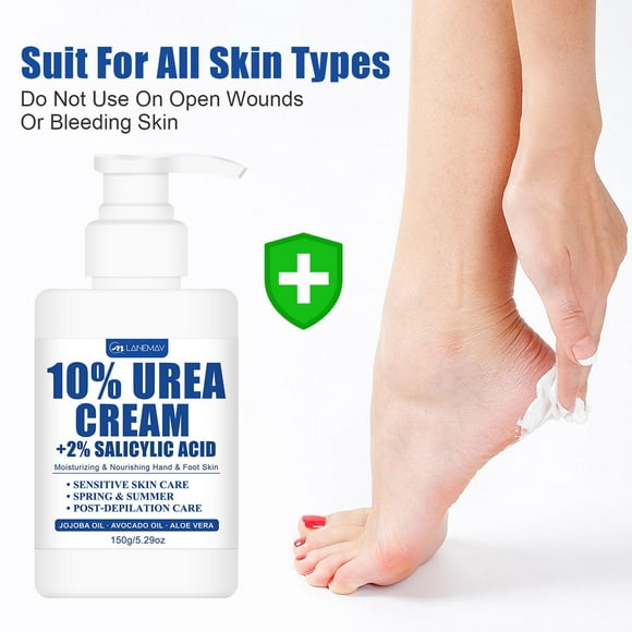 Fiudx Crema Hidratante, Bálsamo para Pies Suaves y Sedosos, Crema Nutritiva para Talones con Brillo, Cuidado Diario para Pies Secos, Regalo Perfecto de Spa, Fórmula No Grasa de Rápida Absorción, Apta