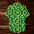 thumbnail image 6 of hlysgo St Patricks Day Hawiian Shirts for Men Shamrock Irish Printed Short Sleeve Button Down Shirts Funny St Patricks Day Tshirts Green XL, 6 of 8
