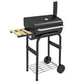 thumbnail image 1 of Outsunny Barbecue au Charbon, BBQ avec Thermomètre, Tablettes et Roues, 1 of 10