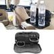 thumbnail image 4 of Bandeja plegable portátil para asiento trasero de coche, portavasos y botellas, mesa de comedor Gris, 4 of 9