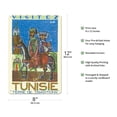 thumbnail image 2 of Visit Tunisia (Visitez Tunisie) - Land of Traditions - North Africa - Vintage Travel Poster by Hatem El Mekki c.1954 - 8 x 12 inch Vintage Metal Tin Sign, 2 of 4