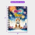 thumbnail image 5 of Happy New Year with Maine Coon Fireworks Holiday Xmas Winter 2025 Spiral Bound Journal Cat Lover Kitten Owner Gifts 5x7in Spiral Notebook - 00025, 5 of 5
