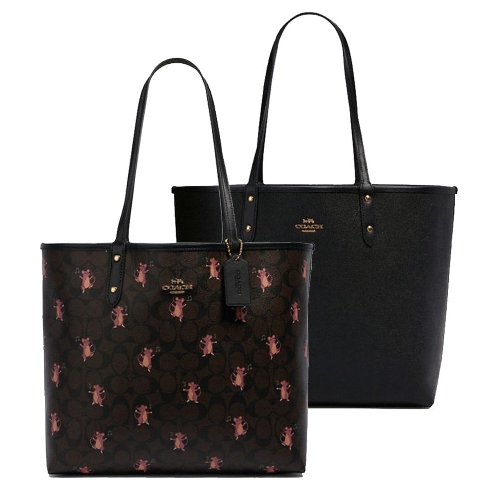 coach reversible camo tote