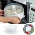 thumbnail image 2 of Microwave Steamer Heated Steamer With Transparent Cover Deformation Microwavable Veggie Steamer With Handle For Home Kitchen Proof And Wear Resistance Reusable Food Wrap Set Fruit Bags Freezer Stand, 2 of 8