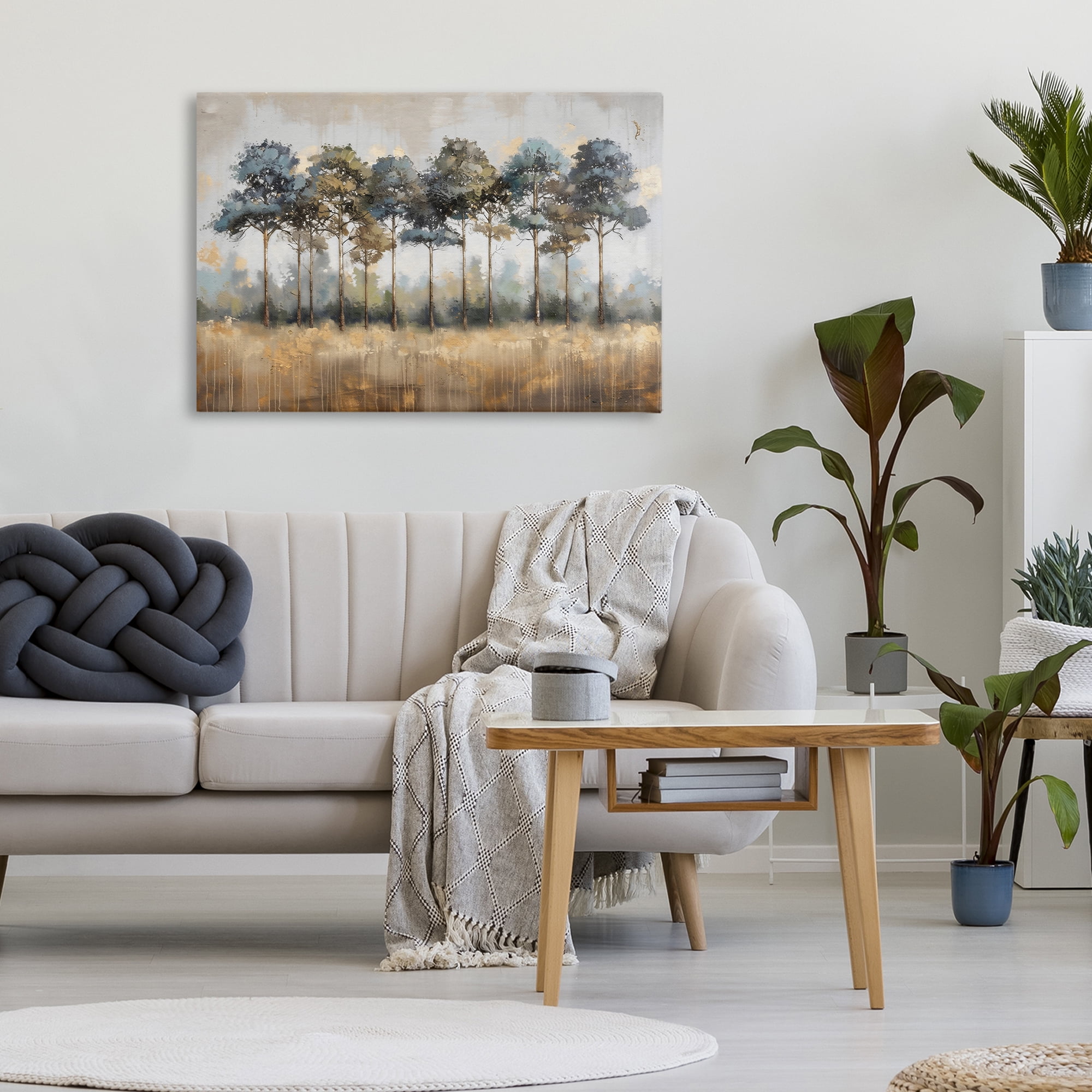 Stupell Industries Green & Blue Forest Grove Canvas Wall Art, design by Creative Studio
