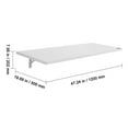 thumbnail image 6 of KFFKFF Space-Efficient Folding Wall Desk, 47.24" x 19.69" Drop-Down Table, Metal-Supported Floating Desk, Multi-Use Foldable Table, Perfect for Home Office, Kitchen, Laundry, Dining, Bar - White, 6 of 9