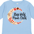 thumbnail image 4 of Inktastic Baby Stay Wild Moon Child Crescent Moon with Flowers Girls Long Sleeve Toddler T-Shirt, 4 of 5