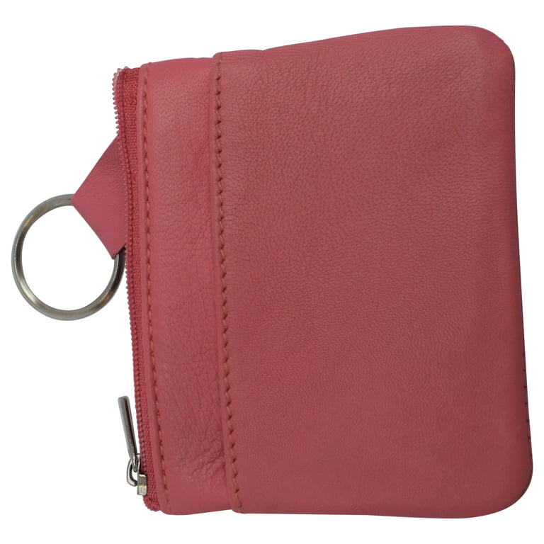 Designer Leather Card Pouch Keychain For Men And Women Mini Wallet