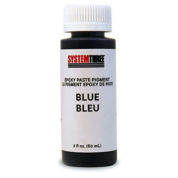 System Three 3203A04 Blue Paste Pigment Coating, 2 oz. Bottle