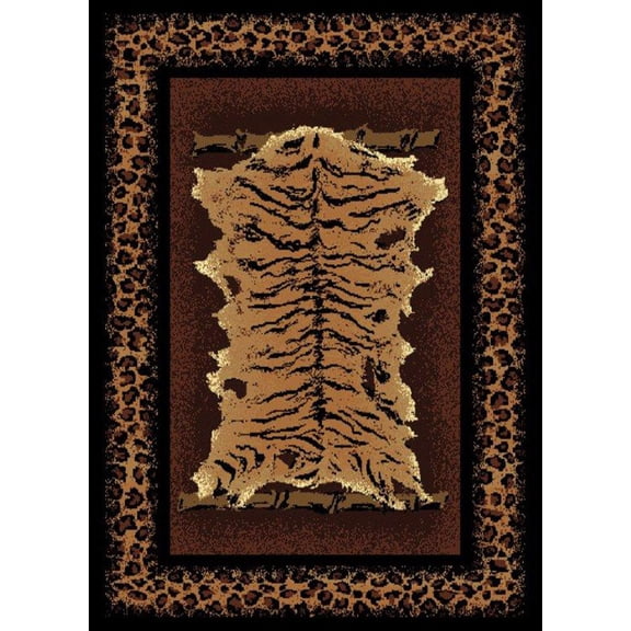 United Weavers Legends Area Rug 910-03950 Skins Black 5' 3" x 7' 2" Rectangle