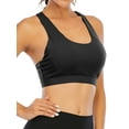 thumbnail image 5 of YouLoveIt Women's Sports Bra Medium Support Cross Back Padded Sports Bra Workout Yoga Running Activewear Yoga Bras Push Up Padded Bras Middle Impact Sports Bra, 5 of 8