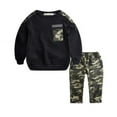 thumbnail image 2 of Utoimkio Baby Boys Clothes Casual Camouflage 2 Piece Outfits Kids Long Sleeve Pullover Sweatshirt Camo Pants Sets Tracksuits, 2 of 6