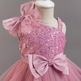 thumbnail image 6 of IDOPIP Pageant Dresses for Girls Sequin Toddler Tiered Tulle Tutu Prom Dress Wedding Birthday Formal Gown 1-8Y, 6 of 9
