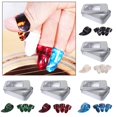 thumbnail image 3 of 4 pcs/set Celluloid Guitar Finger Picks 1 Thumb + 3 Fingers Plectrum with Box, 3 of 4