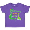 thumbnail image 3 of Inktastic My Auntie Loves Me Dinosaur Boys Toddler T-Shirt, 3 of 5