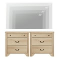 thumbnail image 7 of WAMPAT 3 Drawer Dresser Set of 2 for Bedroom,Oak Dresser Closet Dressers Chest of Drawers for Living Room, Entryway and Hallway, 7 of 7