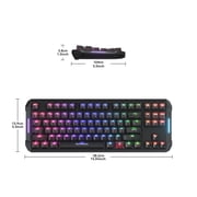 DarkBeacon Gaming Keyboard 87 HE Mechanical Keyboard with Hall Effect Magnetic Switch, RGB Backlit, Wired Keyboard for PC Gamer