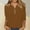Brown 1, variant on Cheap 3/4 Sleeve Tops for Women Summer Pullover Tee with Button Notch V Neck T Shirt Cotton Linen Solid Color Tops