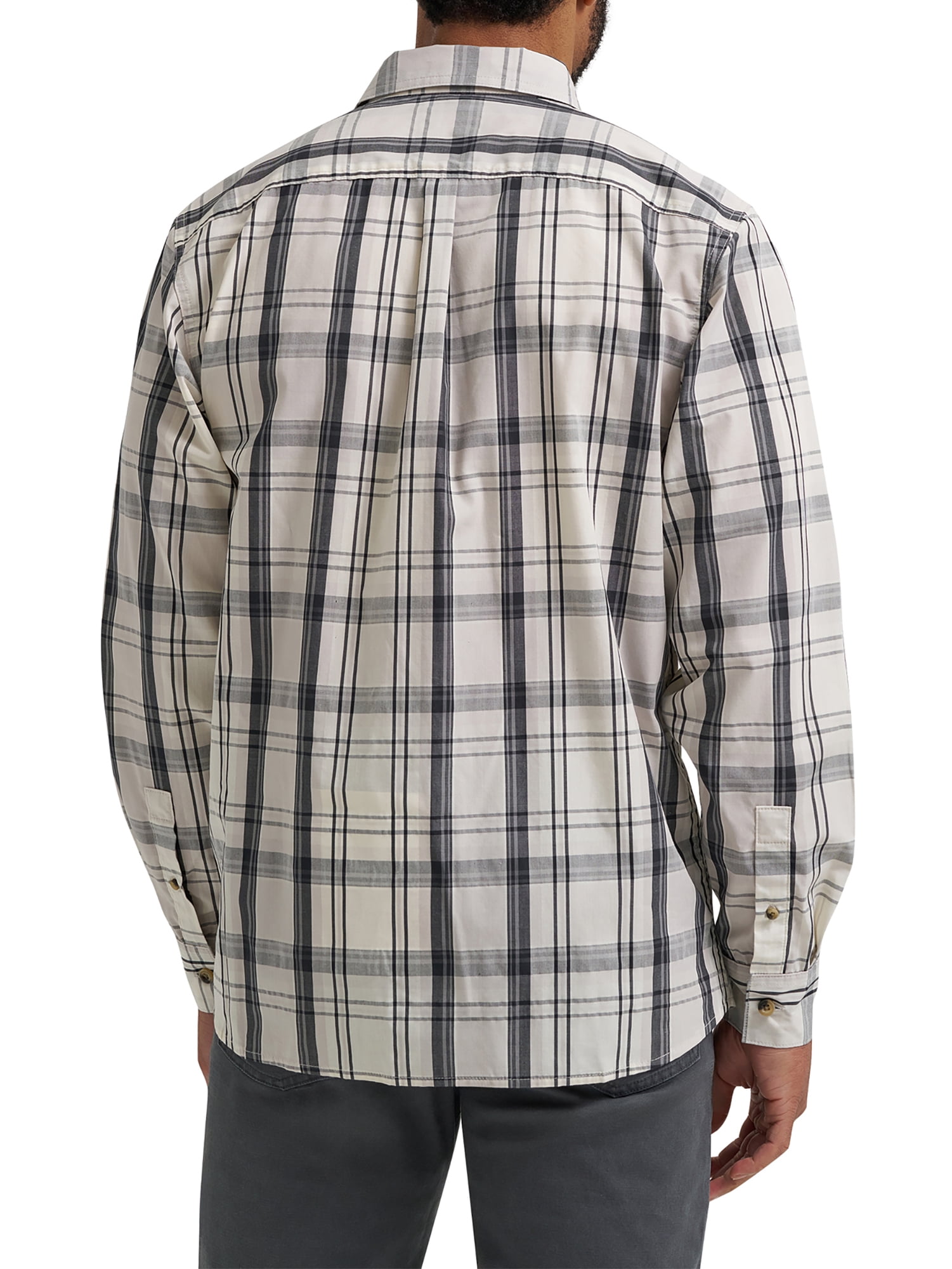 Wrangler® Men's Long Sleeve Plaid Shirt, Sizes S-5XL