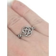 thumbnail image 2 of Womens Silver Celtic Love Knot Ring Stainless Steel Eternity Promise Jewelry (7), 2 of 6