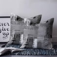 thumbnail image 2 of 20x20 Pillow Covers Set of 2, Grey Abstract Throw Pillow Covers Decorative Couch Cushion Case, Modern Mottled Art Oil Painting Microfiber Square Pillowcases for Bedroom Car Living Room, 2 of 7