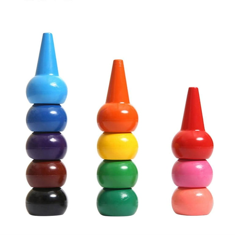 Yucurem 12 Colors Kids Toy Crayons Non-Toxic Safe Color Crayons
