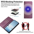 thumbnail image 4 of For Google Pixel 10a 6.3" 【RFID Blocking 】Protective Purse Case Double Butterfly Strong Magnetic Attachment/Closure, Card Slots/Pocket, PU Leather Flip Wallet Case,Violet,For Google Pixel 10a, 4 of 7