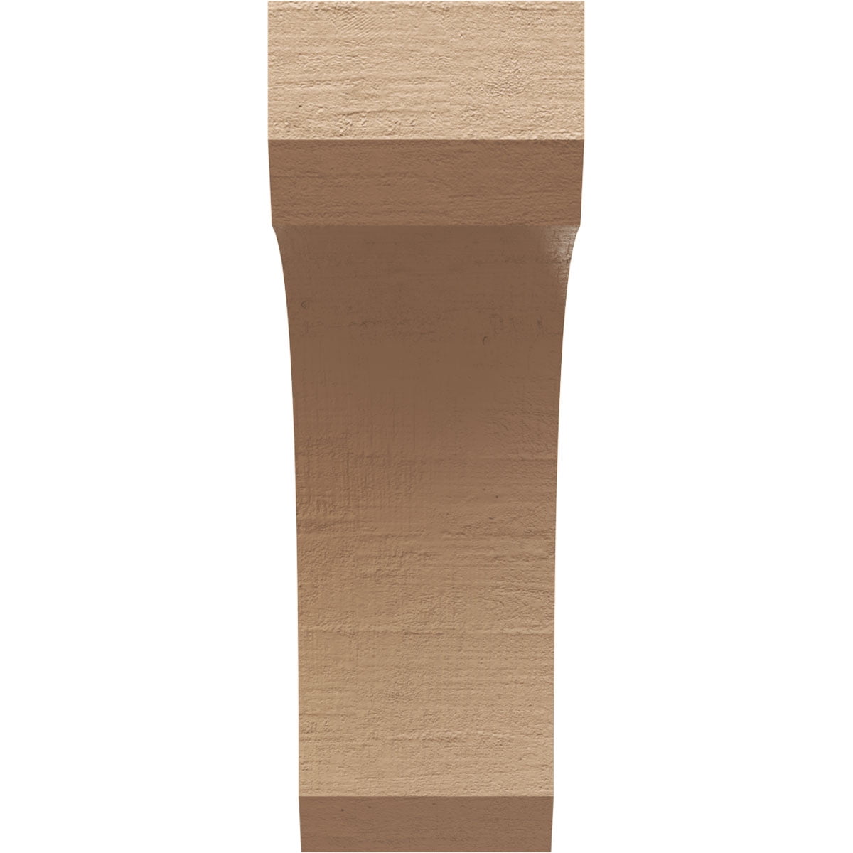 9"W x 18"D x 27"H Classic Legacy Rough Cedar Woodgrain TimberThane Corbel, Primed Tan