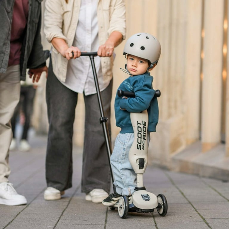 Scoot & Ride, Kids Scooter 2-in-1 Highwaykick 1 Push & Go, Ash